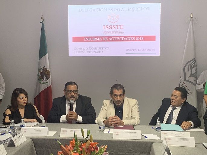 Ante la presencia de Óscar Pino Choy, representante del director General del ISSSTE, Luis Antonio Ramírez Pineda, y Marco Antonio Cantú Cuevas, secretario de Salud de Gobierno del Estado y representante del gobernador Cuauhtémoc Blanco Bravo, Schiaffino Pérez resaltó el trabajo delegacional en las Semanas Nacionales de Salud y en los Programas: Nacional de Vacunación y “Febrero, mes de la Salud del Hombre”