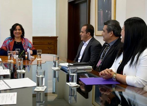 El jefe del Ejecutivo estatal y la funcionaria del Gobierno de México acordaron establecer criterios claros y transparentes para conducir e integrar el Programa Anual de Auditoría, lo cual dará certeza de que las participaciones federales se destinan a los programas previstos en el Plan Estatal de Desarrollo