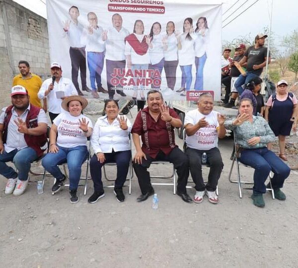 Juanita Ocampo finalizando campañas en Temixco