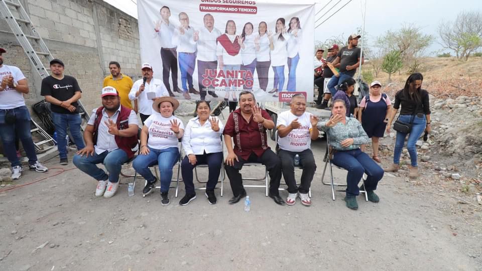 Juanita Ocampo finalizando campañas en Temixco